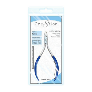 Cre8tion Cuticle Nippers Size 12, 1/4 Jaw, 16106